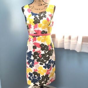Boden Floral Fitted Shift Dress